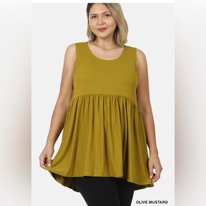 Zenana Outfitters Olive Mustard Tunic